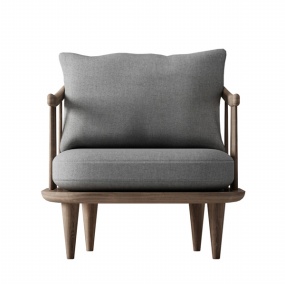 现代中式单人沙发模型